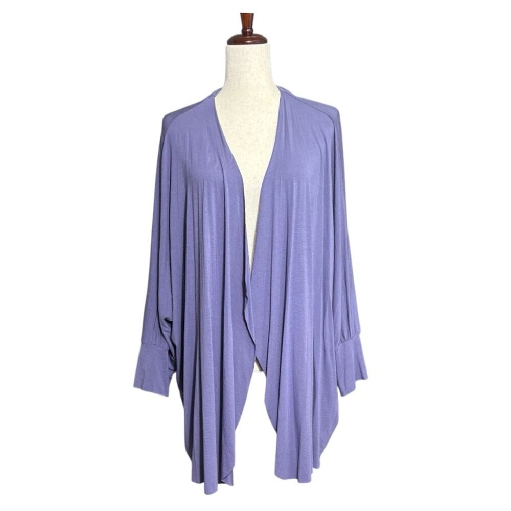 Soft Surroundings Lavender Women's Light Weight Open Cardigan Size 3X O0288
